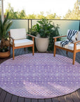Addison Rugs Boho Purple Washable Indoor-Outdoor Rug