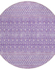 Boho Purple Washable Indoor-Outdoor Rug