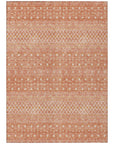 Boho Salmon Washable Indoor-Outdoor Rug