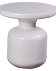 Seasonal Living Bottle Ceramic Round Patio Accent Table
