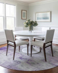 LOOMLAN Rugs Braeain Purple Washable Indoor-Outdoor Rug