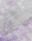 LOOMLAN Rugs Braeain Purple Washable Indoor-Outdoor Rug