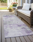LOOMLAN Rugs Braeain Purple Washable Indoor-Outdoor Rug