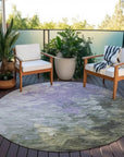 LOOMLAN Rugs Braearis Lavender Washable Indoor-Outdoor Rug