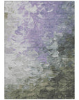 LOOMLAN Rugs Braearis Lavender Washable Indoor-Outdoor Rug