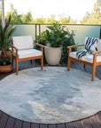 LOOMLAN Rugs Braeas Sky Washable Indoor-Outdoor Rug