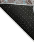 LOOMLAN Rugs Braeon Brown Washable Indoor-Outdoor Rug