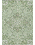 LOOMLAN Rugs Braeor Green Washable Indoor-Outdoor Rug