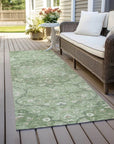 LOOMLAN Rugs Braeor Green Washable Indoor-Outdoor Rug