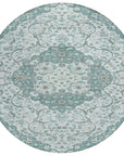Braeor Teal Washable Indoor - Outdoor Rug - LOOMLAN - LOOMLAN Rugs - Outdoor Rugs