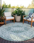 Braeor Teal Washable Indoor - Outdoor Rug - LOOMLAN - LOOMLAN Rugs - Outdoor Rugs
