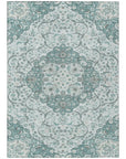 Braeor Teal Washable Indoor - Outdoor Rug - LOOMLAN - LOOMLAN Rugs - Outdoor Rugs