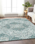 Braeor Teal Washable Indoor - Outdoor Rug - LOOMLAN - LOOMLAN Rugs - Outdoor Rugs