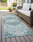 Braeor Teal Washable Indoor - Outdoor Rug - LOOMLAN - LOOMLAN Rugs - Outdoor Rugs