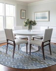 LOOMLAN Rugs Braeyn Blue Washable Indoor-Outdoor Rug