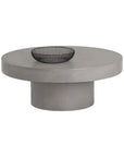 SUNPAN Brando Concrete Outdoor Round Coffee Table