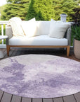 LOOMLAN Rugs Bravari Purple Washable Indoor-Outdoor Rug