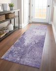 LOOMLAN Rugs Bravari Purple Washable Indoor-Outdoor Rug