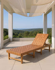 Zuo Modern Breath Rattan Weave Outdoor Chaise Lounge