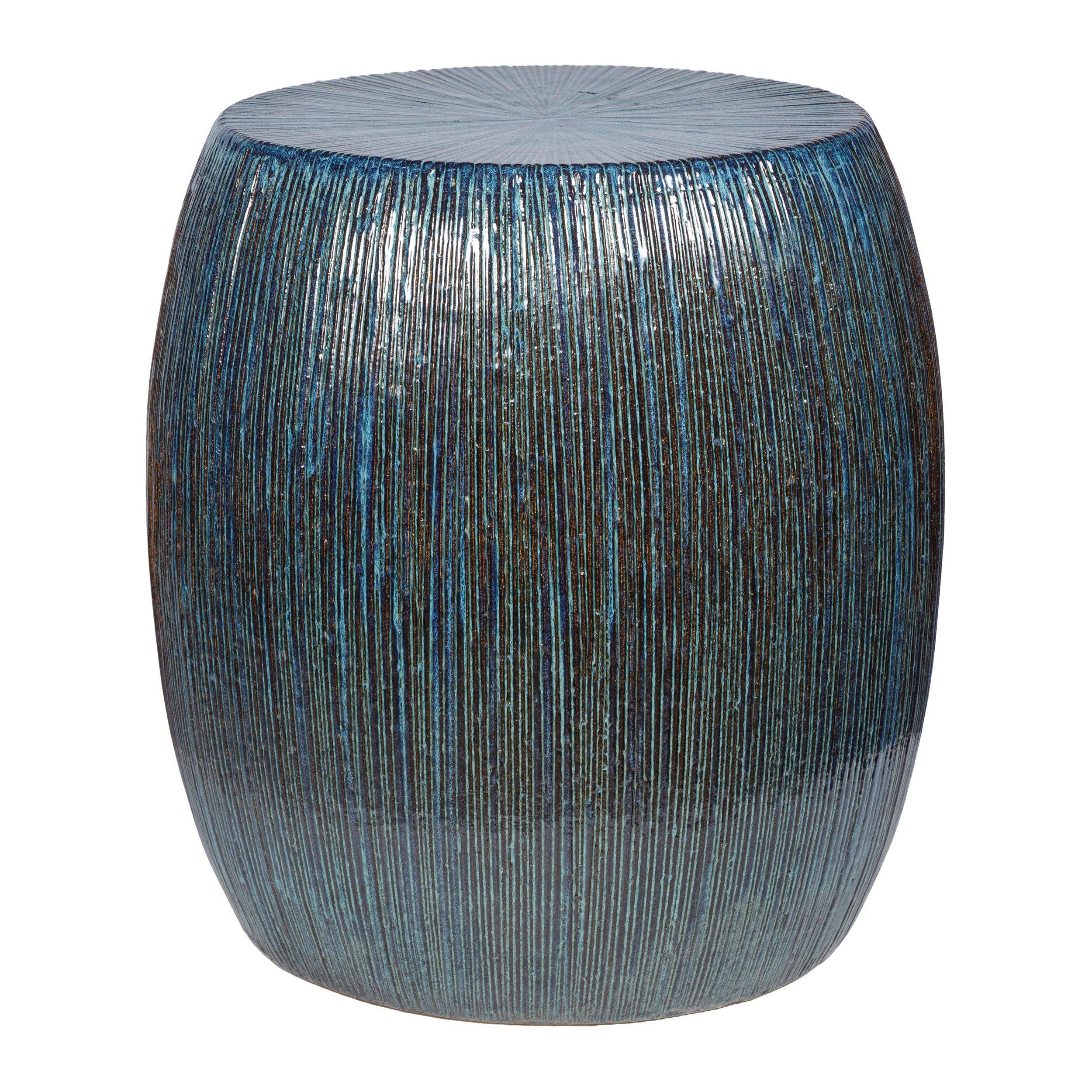 Bud Stool/Accent Table - Blue Outdoor End Table-Outdoor Stools-Seasonal Living-LOOMLAN