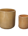 Serenity Textured Ceramic Patio Planter (Set Of 2)