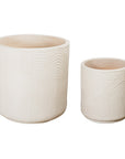 Serenity Textured Ceramic Patio Planter (Set Of 2)