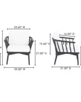 Wren Solid Teak Frame Outdoor Lounge Chair