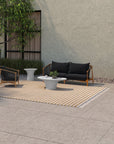Kuna Solid Teak Frame Outdoor Sofa