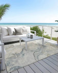 LOOMLAN Rugs Caelanor Brown Washable Indoor-Outdoor Rug
