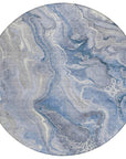 LOOMLAN Rugs Caelara Blue Washable Indoor-Outdoor Rug