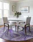 LOOMLAN Rugs Caelara Purple Washable Indoor-Outdoor Rug