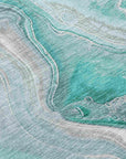 LOOMLAN Rugs Caelara Teal Washable Indoor-Outdoor Rug