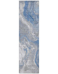 LOOMLAN Rugs Caelaris Blue Washable Indoor-Outdoor Rug