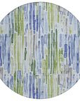 LOOMLAN Rugs Caelira Blue Washable Indoor-Outdoor Rug