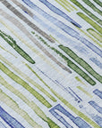 LOOMLAN Rugs Caelira Blue Washable Indoor-Outdoor Rug