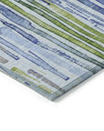 LOOMLAN Rugs Caelira Blue Washable Indoor-Outdoor Rug