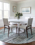 LOOMLAN Rugs Caelira Teal Washable Indoor-Outdoor Rug