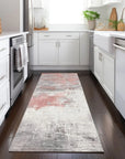 LOOMLAN Rugs Caelius Orange Washable Indoor-Outdoor Rug