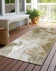 LOOMLAN Rugs Caelor Brown Washable Indoor-Outdoor Rug