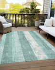 LOOMLAN Rugs Caelyn Seafoam Washable Indoor-Outdoor Rug