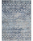 LOOMLAN Rugs Calandria Blue Washable Indoor-Outdoor Rug