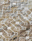 LOOMLAN Rugs Calandria Brown Washable Indoor-Outdoor Rug