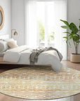 LOOMLAN Rugs Calandria Orange Washable Indoor-Outdoor Rug