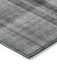 Calm Mirage Grey Washable Indoor-Outdoor Rug