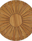 HiTeak Cambria Round Teak Outdoor Dining Table