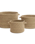 Camden Braided Handmade Outdoor Basket 3PC -- view 6