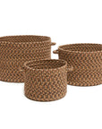 Camden Braided Handmade Outdoor Basket 3PC -- view 3