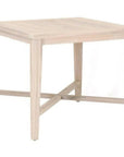 Essentials For Living Carmel Outdoor Square Counter Table Gray Teak
