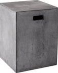 Castor Concrete Outdoor Square End Table - LOOMLAN - SUNPAN - Outdoor Side Tables