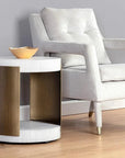 SUNPAN Cavette Concrete Top Outdoot End Table
